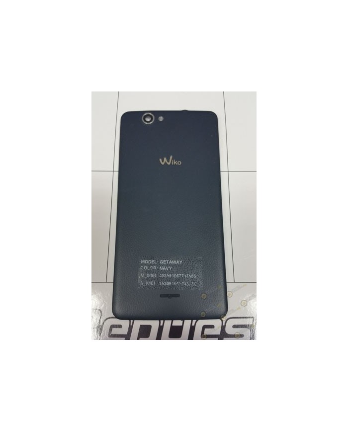 Tapa trasera Wiko Getaway desmontaje azul