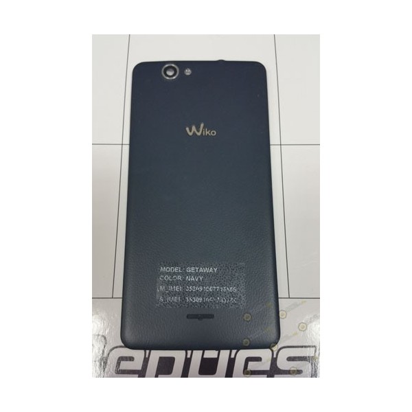 Tapa trasera Wiko Getaway desmontaje azul