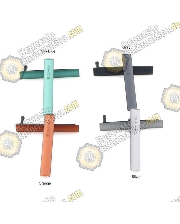Tapa lateral del puerto micro USB/ Micro SD Sony D5803 Xperia Z3 compact (verde)