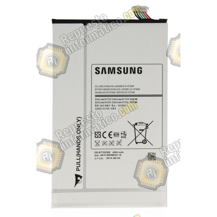 Bateria Galaxy tab S T700/T705 (8.4") (EB-BT705FBE) (SWAP)