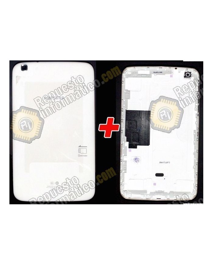 Tapa trasera +Bisel (marco) GALAXY Tab 3 / T310 Blanco