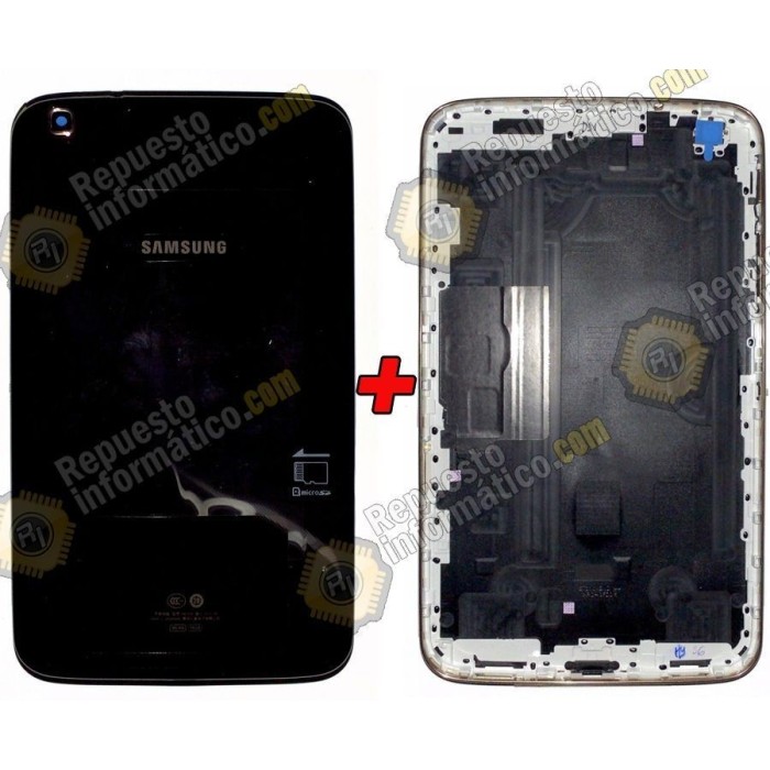 Tapa trasera +Bisel (marco) GALAXY Tab 3 / T310 Negro