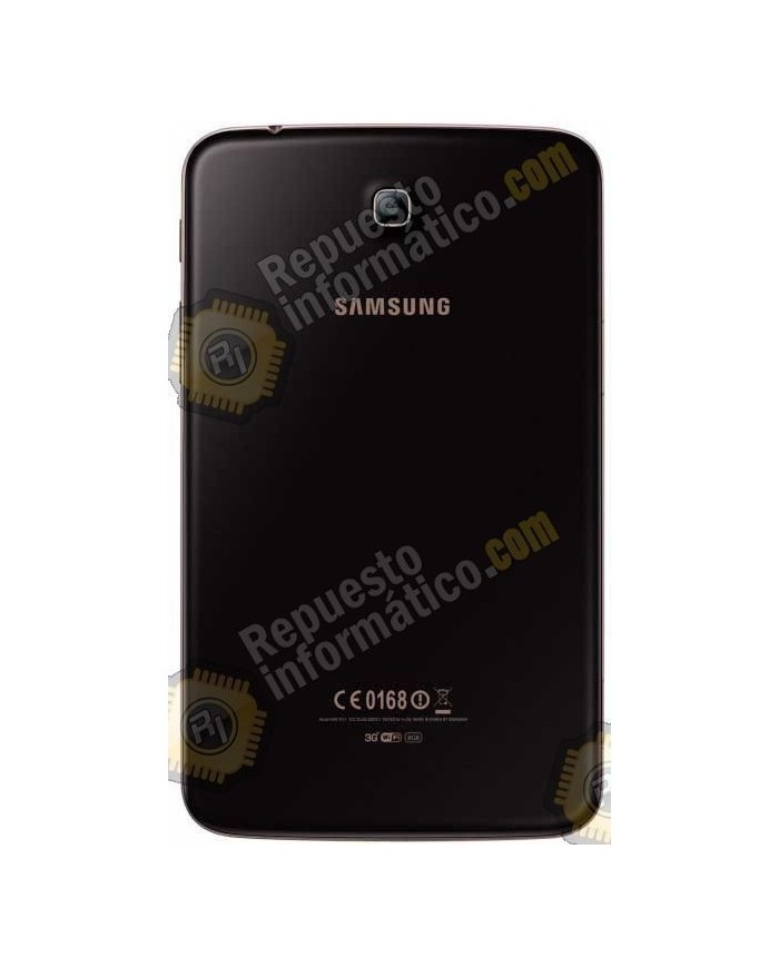 Tapa trasera +Bisel (marco) GALAXY Tab 3 / T310 marron y dorado