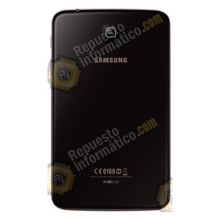 Tapa trasera +Bisel (marco) GALAXY Tab 3 / T310 marron y dorado